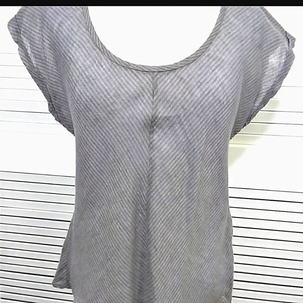 Eileen Fisher Linen Flowy Tunic Top